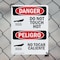 Signmission Hot Surface Sign, 10 in H x 7 in W, Plastic, Do Not Touch Hot Bilingual OS-2PACK-DS-P-710-VS-1177 - alternate 5